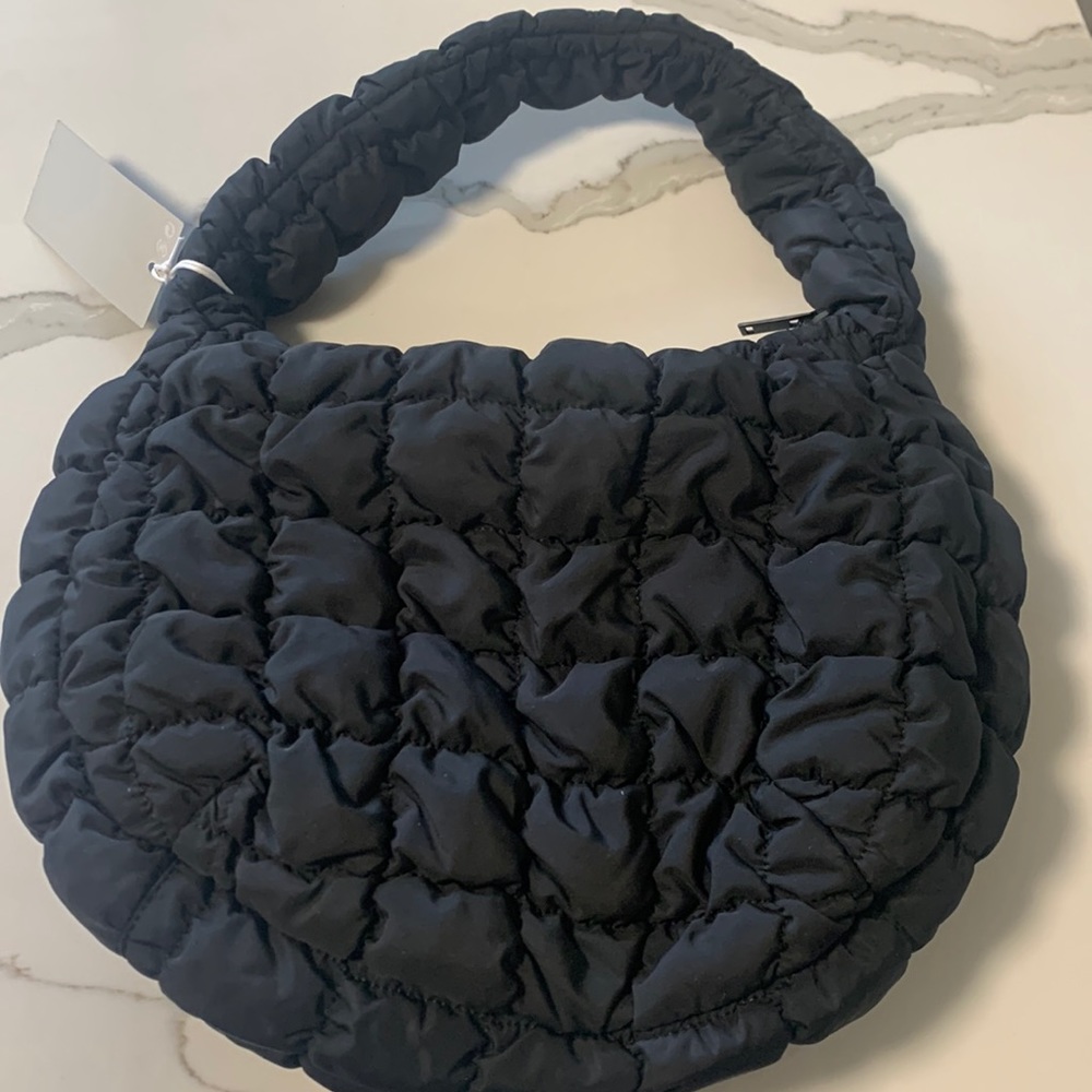 COS Black Quilted Bag